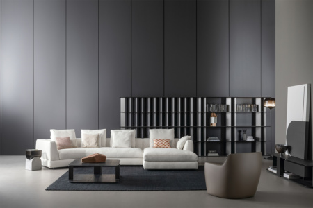 Liam Angled Sectional Sofa With Chaise