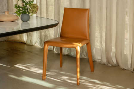 Lisa Hard Leather Dining Chair