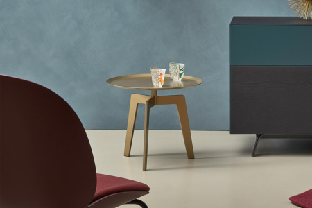 Lotus Metal End Table