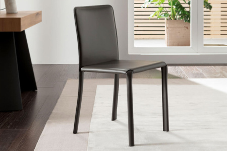 Lunette Hard Leather Dining Chair