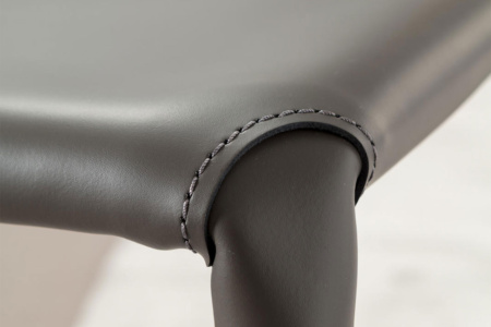 Lunette Hard Leather Dining Chair