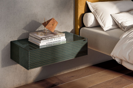 Materia 1070+1071 Wall Mounted Nightstand