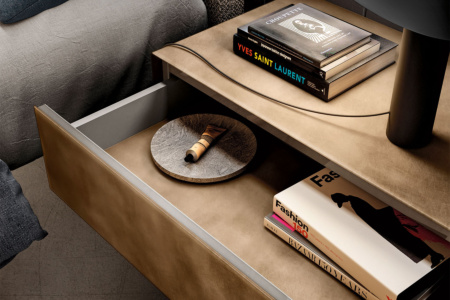 Materia 1070+1071 Wall Mounted Nightstand