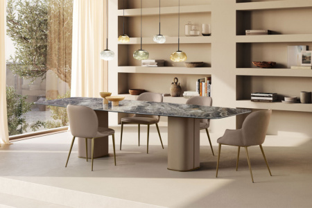 Milos Double Pedestal Dining Table