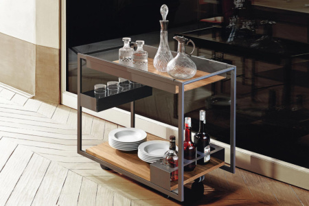 Mojito Wood Trolley Bar