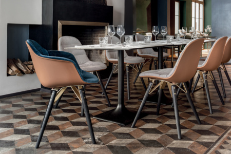 Mood Wood Upholstered Dining Chair