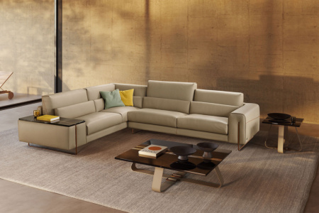 Newport Sectional Sofa With End Table