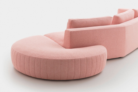 Nice Curved Sofa with Peninsula