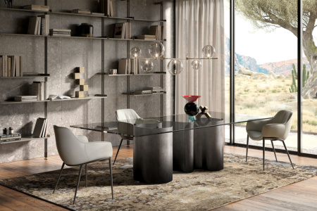 Papel Glass Dining Table