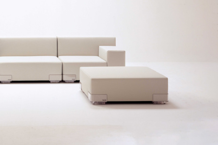 Plastics Duo Fire-Resistant Ottoman