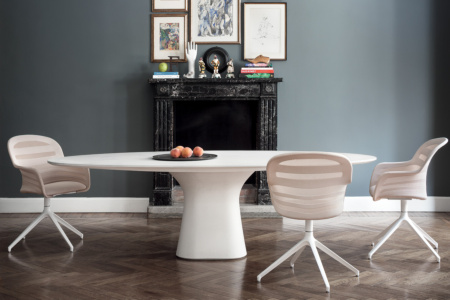 Podium Oval Dining Table