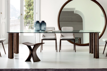 Quadrifoglio Glass Dining Table