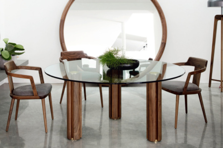 Quadrifoglio Glass Dining Table