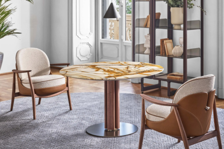 Quadrifoglio Pedestal Round Table