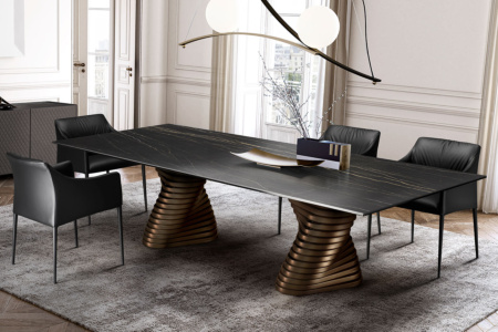 Rotolo Double Pedestal Dining Table