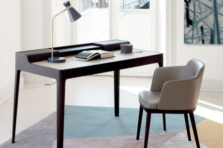 Saffo Leather Office Desk
