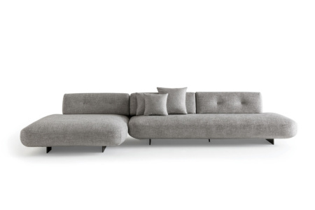 Sand 1134+1136 Sectional Sofa with Chaise