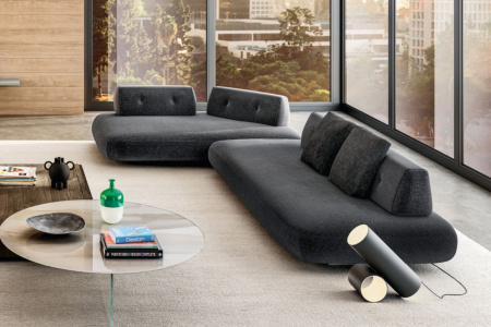 Sand 1144+1146 Sectional Sofa with Chaise