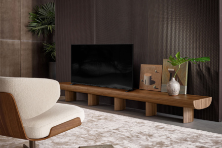 Sculptural TV Stand
