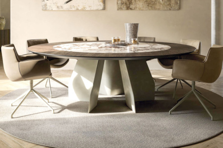 Senator Ker-Wood Round Dining Table