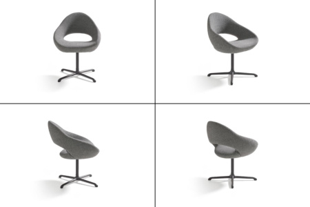 Shark Cross Base Armchair