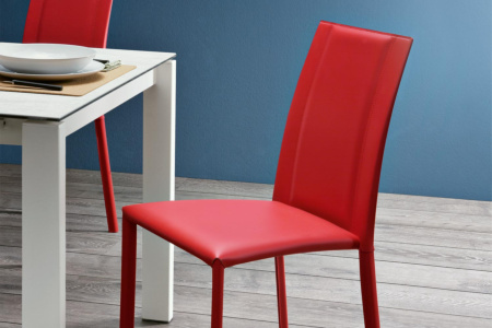 Silvy Hard Leather Dining Chair