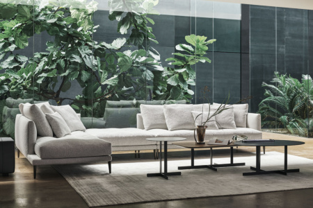 Soft Island Sectional Sofa Combination 03