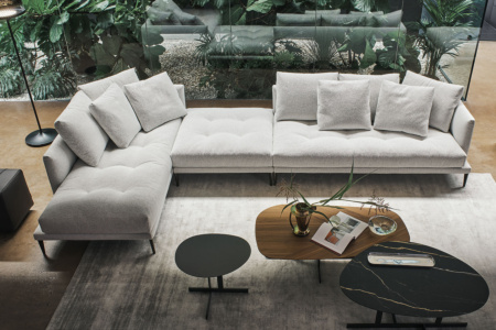 Soft Island Sectional Sofa Combination 03