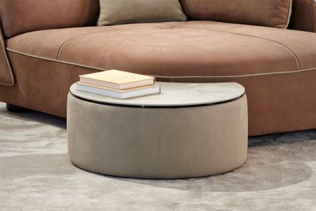 Space Crescent End Table