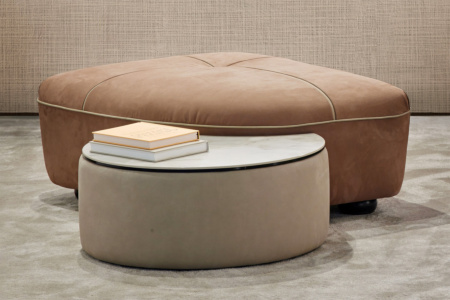 Space Crescent End Table