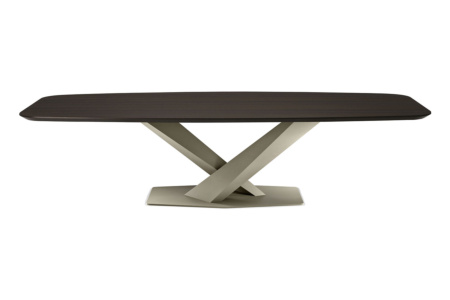 Stratos Wood Barrel Dining Table