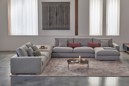 Sunset J-Shape Sectional Sofa