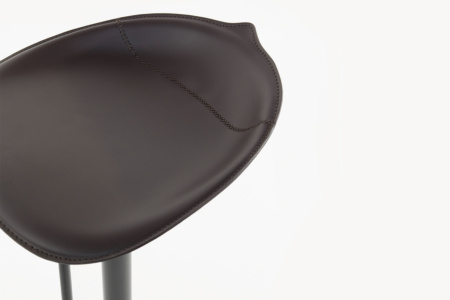 Tab Leather Bar Stool