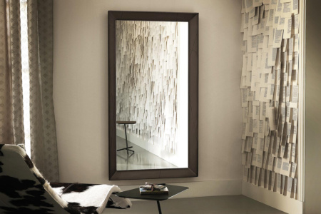 Taxedo Leather Mirror