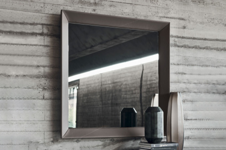 Taxedo Leather Mirror