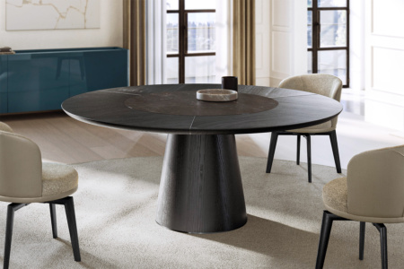 Teo Wood-Ceramic Dining Table