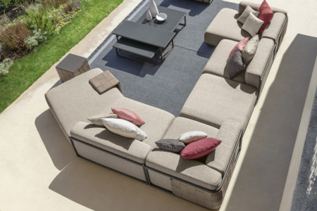 Tresse J-Shape Sectional Sofa Comp. B