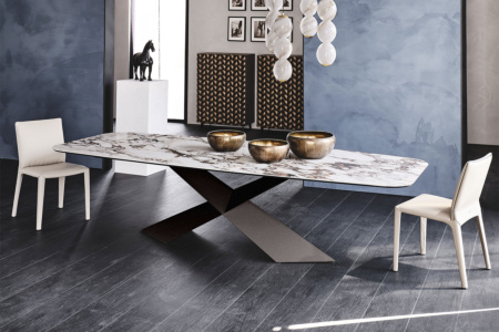Tyron Keramik Dining Table Quickship