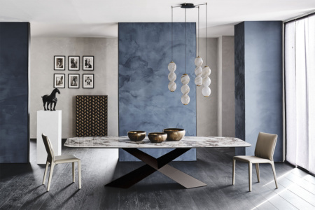 Tyron Keramik Dining Table Quickship