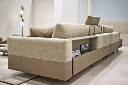 Vincent XL Dual-Tone Sofa with Table
