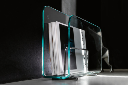 Vogue Glass Magazine Rack