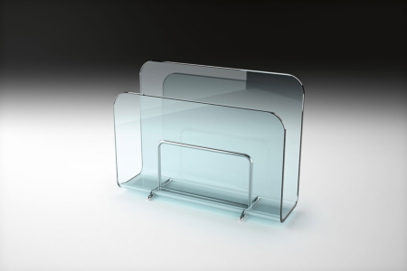 Vogue Glass Magazine Rack