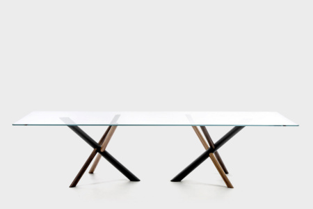 W Double Pedestal Table