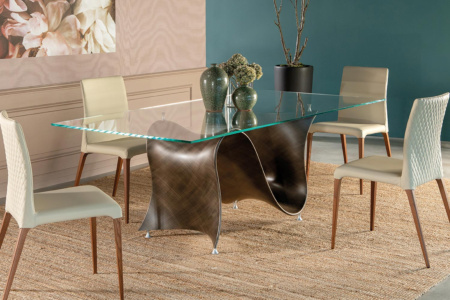 Wave Glass Dining Table