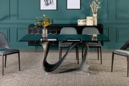 Wave Glass Dining Table