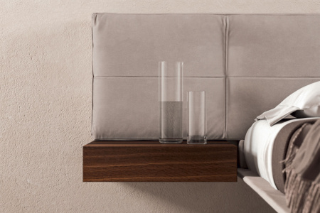 Wing Bed with Single Nightstand