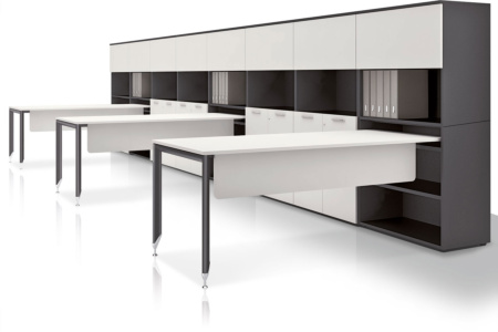 Yo Multi Workstation with Bookcase