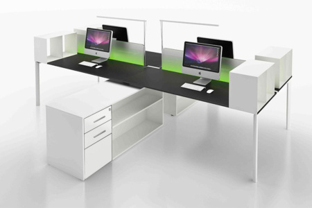 Yo Quad Desk Workstation