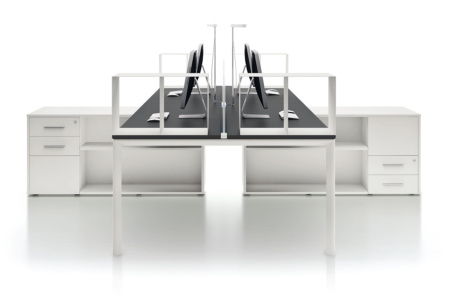 Yo Quad Desk Workstation