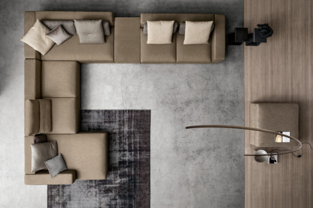 Zenit J-Shape Sectional Sofa